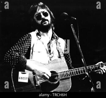 Eric Clapton, Leiden 1977, Groenoordhallen leiden, Paesi Bassi - 1977, (foto Gijsbert Hanekroot) Foto Stock