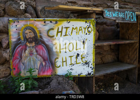 SANTO CHIMAYO CILE VECCHIO SEGNO TIN Foto Stock