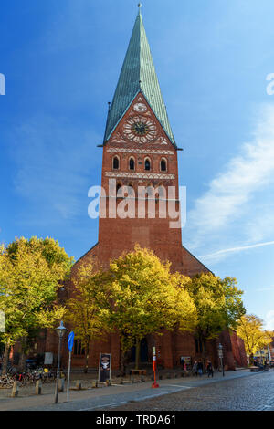 Luneburg, Germania - 03 Novembre 2018: Chiesa di San Giovanni Battista o Johanniskirche Foto Stock