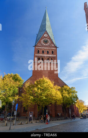 Luneburg, Germania - 03 Novembre 2018: Chiesa di San Giovanni Battista o Johanniskirche Foto Stock