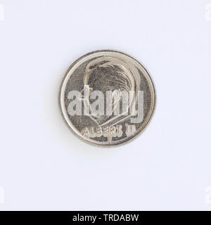 Belgio 1 franco - Albert II Coin - 1995 Foto Stock