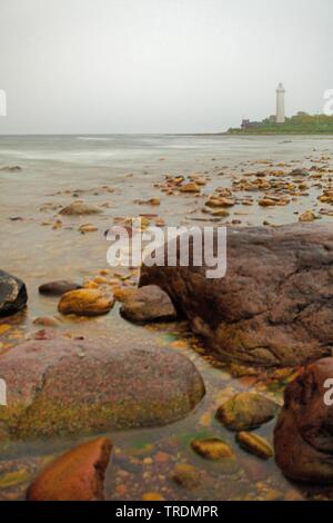 Faro lungo Erik, Svezia, Oeland Foto Stock