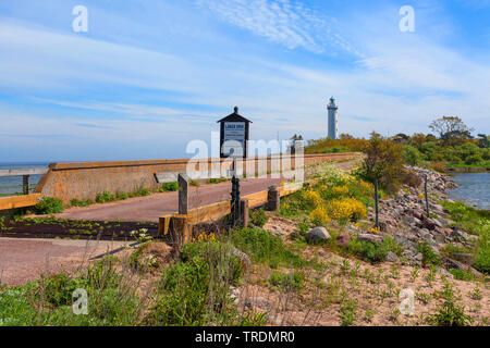 Faro lungo Erik, Svezia, Oeland Foto Stock