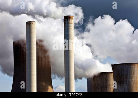 Carbone marrone power station Niederaussem, in Germania, in Renania settentrionale-Vestfalia, Bergheim Foto Stock