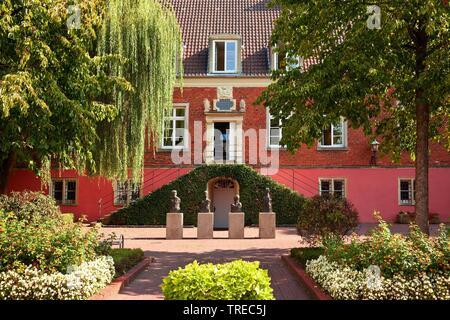 Town Hall, ex castello barocco, in Germania, in Renania settentrionale-Vestfalia, Muensterland, Vreden Foto Stock