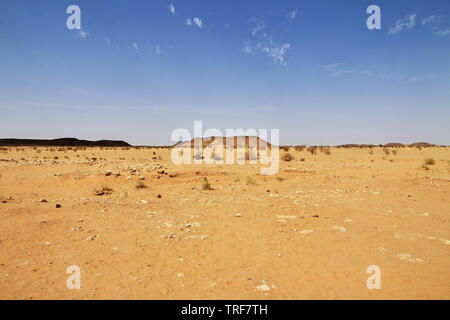 Regno Kush - le rovine del tempio nel deserto del Sudan Foto Stock