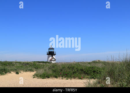 Brant Point lighthouse a Nantucket Island, Massachusetts Foto Stock