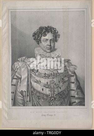 George IV, re d'Inghilterra, Additional-Rights-Clearance-Info-Not-Available Foto Stock