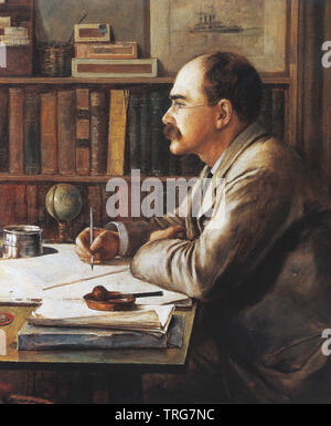 RUDYARD KIPLING (1865-1936) poeta inglese, scrittore e giornalista Foto Stock