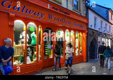 Scene di strada di Galway, Irlanda Foto Stock