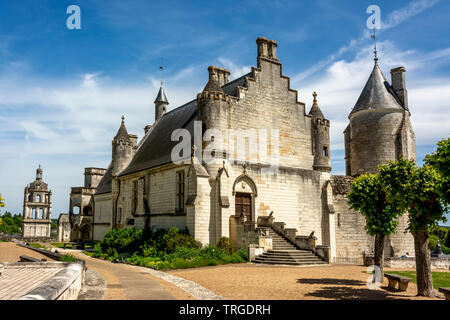 Logis Royale presso la città reale di Loches, Indre et Loire, centro Val de Loire, Francia Foto Stock