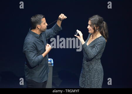 Edinburgh, Regno Unito. 5 Giugno, 2019. David Blaine apre il suo 'Reale o Magic' Tour del Regno Unito al Playhouse Theatre di Edimburgo. Credito: Colin Fisher/Alamy Live News Foto Stock