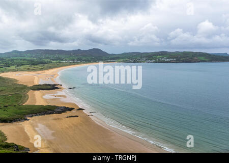 A Portsalon Beach in Donegal Irlanda con la bassa marea. Foto Stock