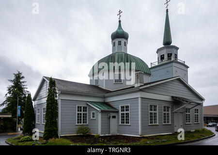 Saint Michael's Cathedral di Sitka, Alaska Foto Stock