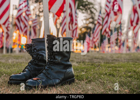 I campi di guarigione a Tempe Town Lake, memoriale Foto Stock