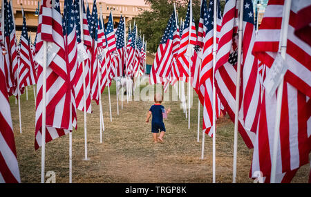 I campi di guarigione a Tempe Town Lake, memoriale Foto Stock