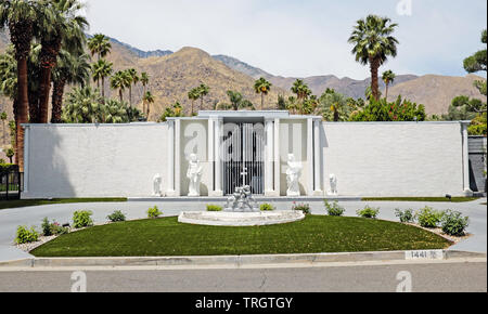 Liberace casa sulla strada Kaweah in Palm Springs, California, Stati Uniti d'America è stata la sua terza proprietà ha acquistato qui Foto Stock