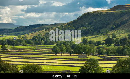 Wharfedale, Kettlewell, Yorkshire Dales National Park, England, Regno Unito Foto Stock