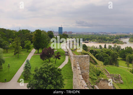 Fortezza di Kalemegdan a Belgrado (Serbia), residui del Ottoman presenza nella regione dei Balcani Foto Stock