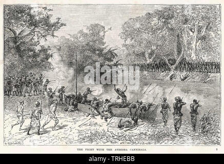 EMIN PASHA ELIEF EXPEDITION 1886-1889 Foto Stock