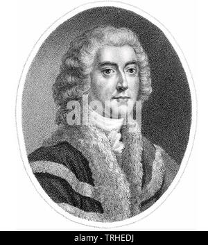 WILLIAM PITT IL VECCHIO,1° Conte di Chatham (1708-1778) inglese statista Whig Foto Stock