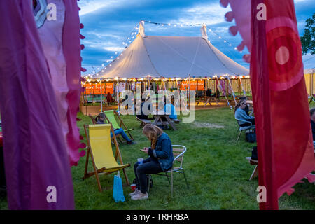 Festival di fieno, Hay on Wye, Galles Foto Stock