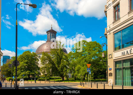 Varsavia, Mazovia / Polonia - 2019/06/01: Santa Trinità Chiesa Evangelica della Confessione di Augsburg - noto come Zugo la Chiesa protestante Foto Stock