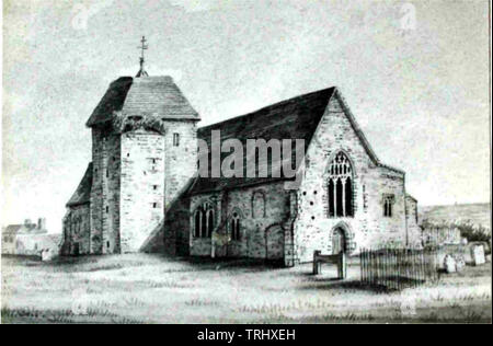 St Mary's chiesa parrocchiale Sutton Valence Kent Foto Stock