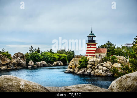 Tokyo, Giappone - 9 Maggio 2019: Tokyo Disney Sea è una fantasia theme park a Tokyo Disney Resort. Ispirato dai miti e leggende del mare. Foto Stock