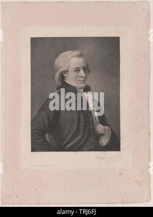 Mozart Wolfgang Amadeus, picture Wolfgang Amadeus Mozart (1756-1791), , Additional-Rights-Clearance-Info-Not-Available Foto Stock