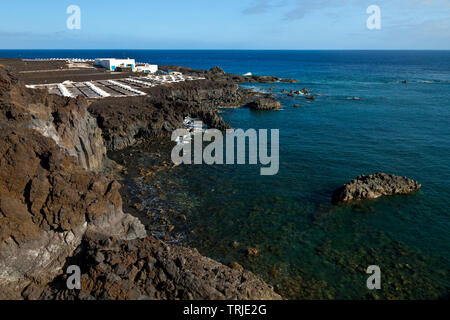 Salinas de Punta larga. Pueblo Fuencaliente. Isla La Palma. Provincia di Santa Cruz. Islas Canarias. España Foto Stock