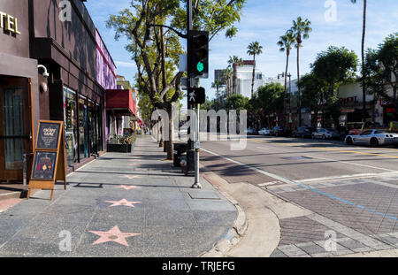 Hollywood Walk of Fame, Hollywood, California, dagli Stati Uniti d'America Foto Stock