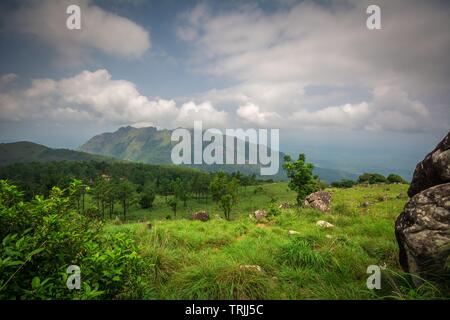 Trivandrum, Kerala, India - 12 Maggio 2019: Ponmudi Colline Foto Stock