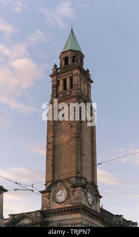 La torre italianamente di Charlotte cappella è basata sul campanile di San Giorgio Maggiore ed è 56m alto in Edinburgh Shandwick Place Foto Stock