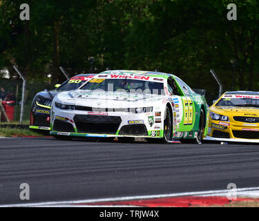 Lasse Soerensen, Chevrolet Camaro, Elite 2, NASCAR Euro serie, American Speedfest VII, Brands Hatch, giugno 2019, automobili, Autosport, automobili, Foto Stock