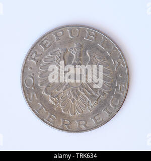 Austria 10 Schilling Coin - 1977 Foto Stock