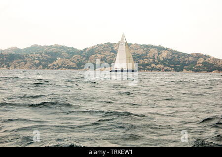 Editorial SARDEGNA - Settembre 2005: i partecipanti nella maxi yacht Rolex Cup boat race Foto Stock