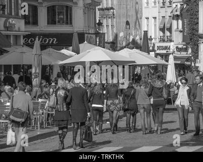 Bruxelles street foto Foto Stock