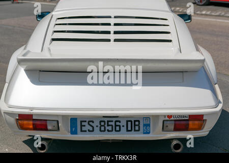 Wattrelos, Francia-Giugno 02,2019: Renault Alpine A310 V6 TURBO,vista posteriore,auto esposte al 7° Auto retrò Festival presso la Renault Wattrelos Martinoire. Foto Stock