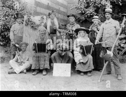 Il tedesco xvii divisione di riserva, 1915. Banda di commedia. Foto Stock