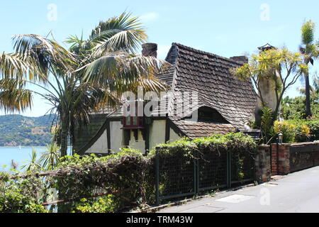 Storybook casa costruita nel 1946, Belvedere Isola, California Foto Stock