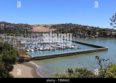 San Francisco Yacht Club Marina, Belvedere, California Foto Stock