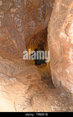 Grotta del Fico - grotte di pietra calcarea complessa, Golfo di Orosei, il Parco Nazionale del Gennargentu, Baunei, Sardegna, Italia, 20 maggio 2019 Foto Stock