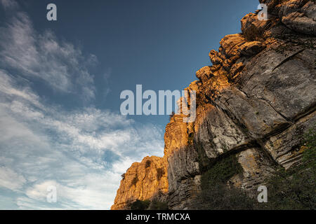 Il Torcal de Antequera Parco naturale contiene uno dei più notevoli esempi di paesaggio carsico in Europa. Questo parco naturale è situato nei pressi di ante Foto Stock