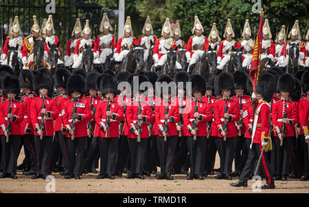 La Sfilata delle Guardie a Cavallo. 8 Giugno 2019. Trooping il colore, la regina il compleanno Parade, Londra, Regno Unito. Credito: Malcolm Park/Alamy Foto Stock