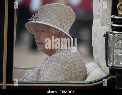 La Sfilata delle Guardie a Cavallo. 8 Giugno 2019. Trooping il colore, la regina il compleanno Parade, Londra, Regno Unito. Credito: Malcolm Park/Alamy Foto Stock