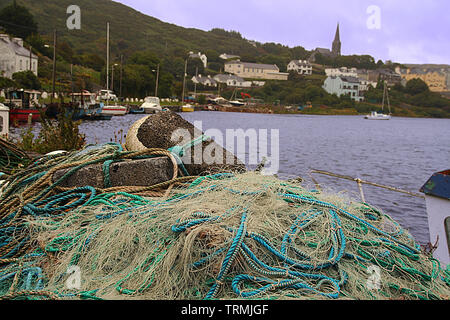 Il porto di Cagliari in Connemara, Irlanda Foto Stock