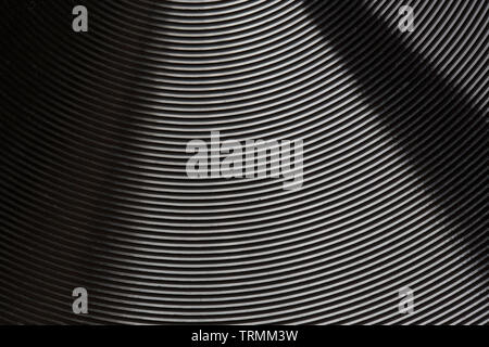 Macro astratto del fondo della nuova padella Foto Stock