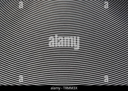 Macro astratto del fondo della nuova padella Foto Stock