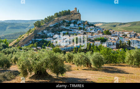 Vista panoramica in Montefrio, bellissimo villaggio in provincia di Granada, Andalusia, Spagna. Foto Stock